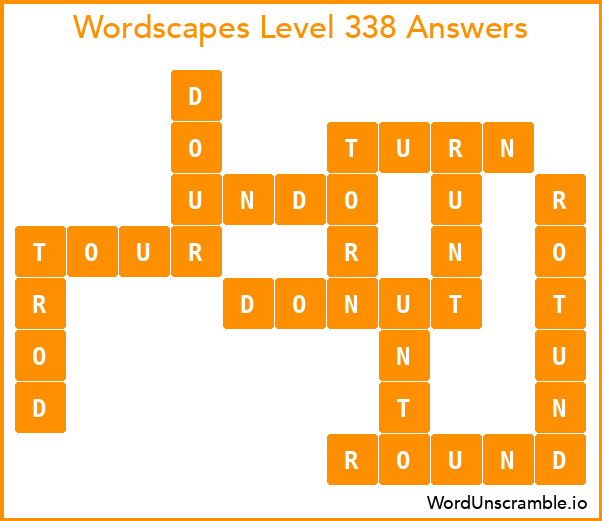 Wordscapes Level 338 Answers