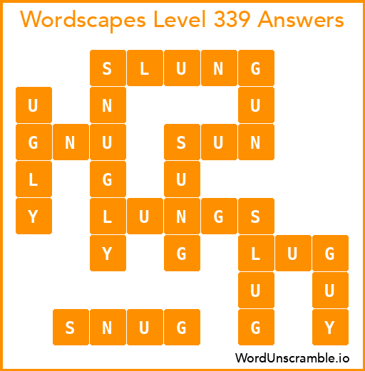 Wordscapes Level 339 Answers