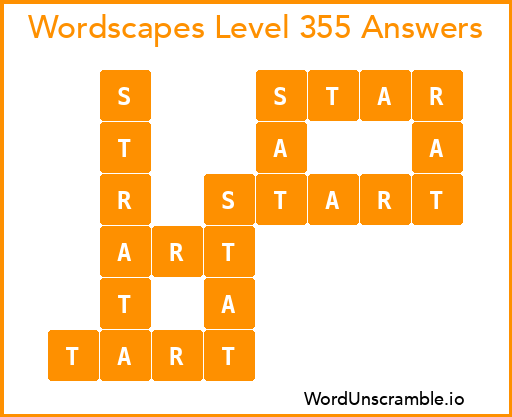 Wordscapes Level 355 Answers