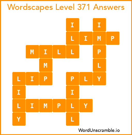 Wordscapes Level 371 Answers