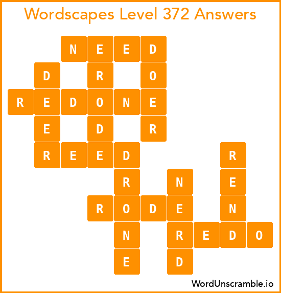Wordscapes Level 372 Answers