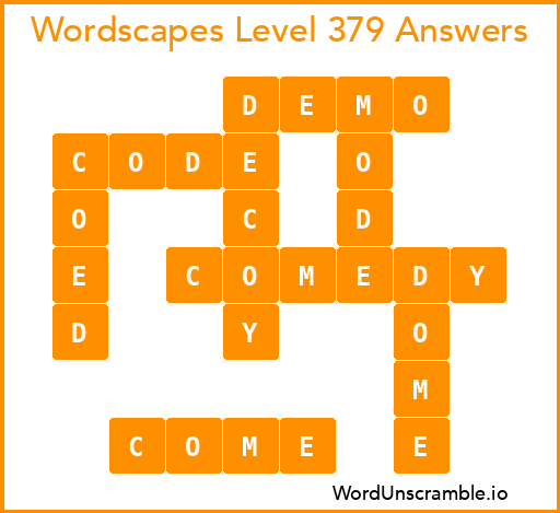Wordscapes Level 379 Answers