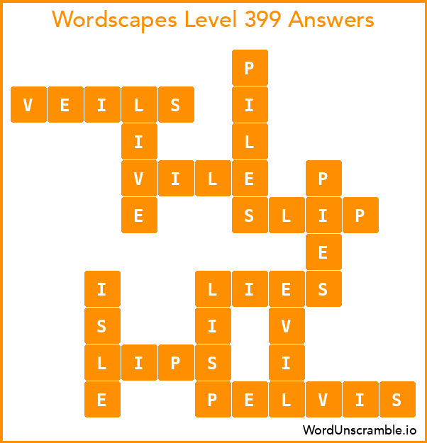 Wordscapes Level 399 Answers