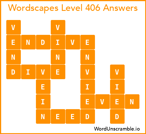 Wordscapes Level 406 Answers
