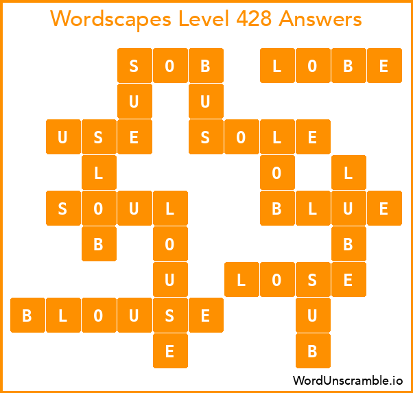 Wordscapes Level 428 Answers