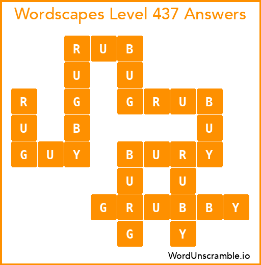 Wordscapes Level 437 Answers