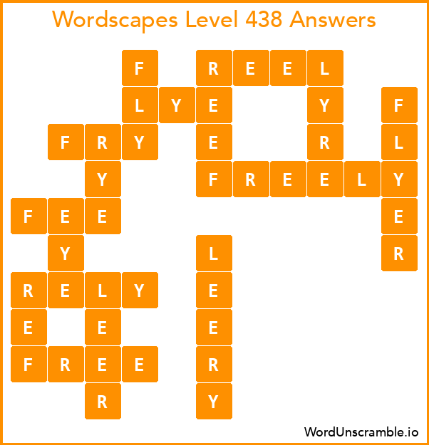 Wordscapes Level 438 Answers