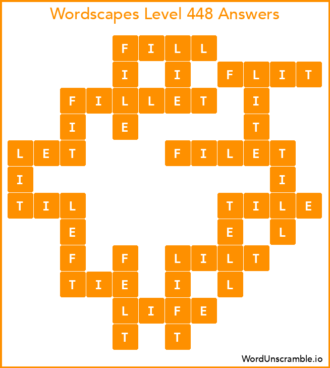 Wordscapes Level 448 Answers