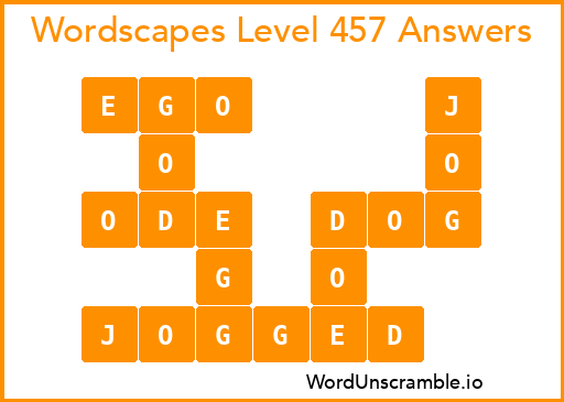 Wordscapes Level 457 Answers