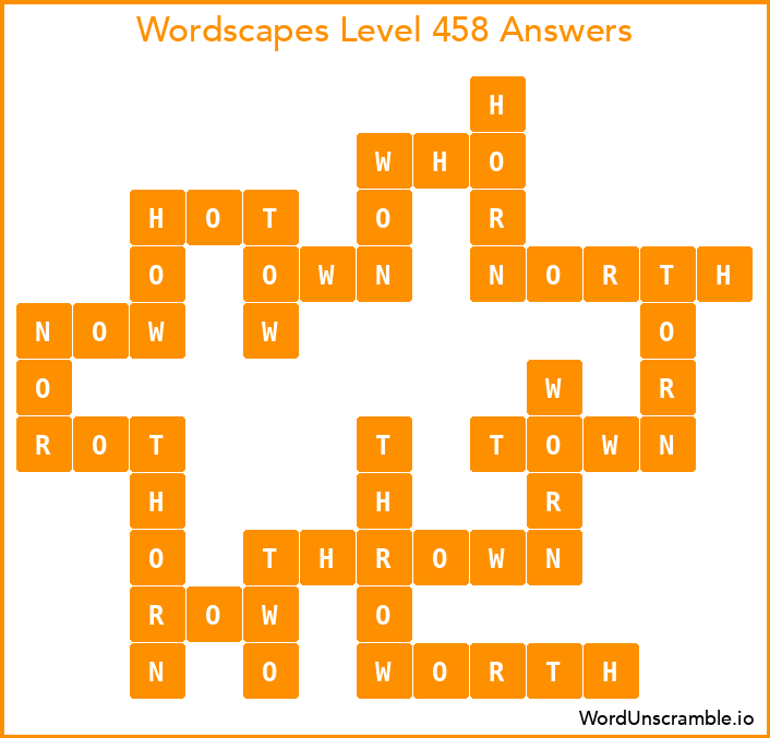 Wordscapes Level 458 Answers