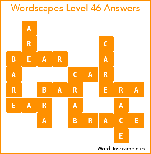 Wordscapes Level 46 Answers