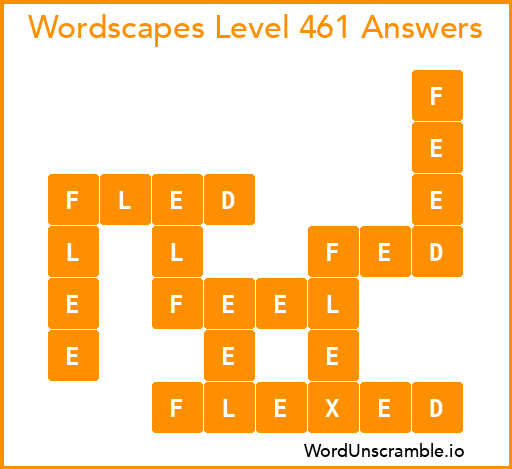 Wordscapes Level 461 Answers