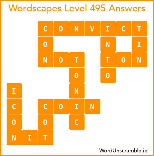Wordscapes Level 495 Answers