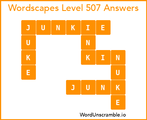 Wordscapes Level 507 Answers
