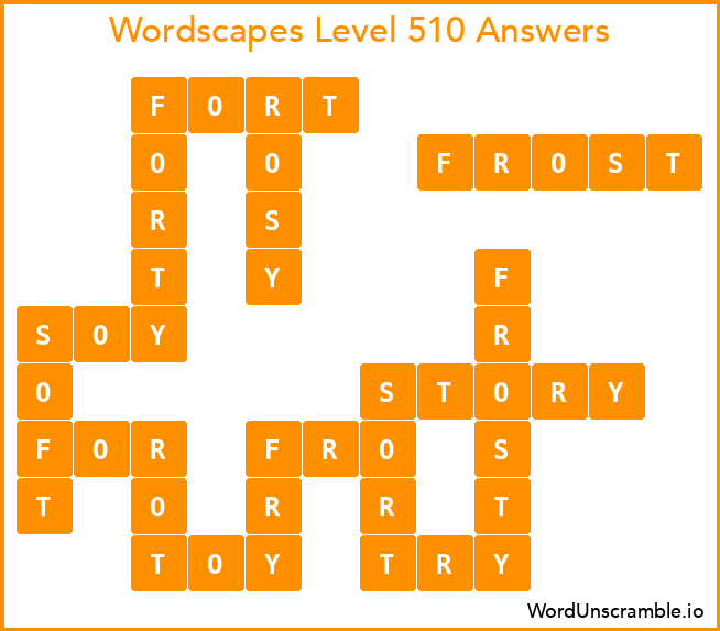 Wordscapes Level 510 Answers