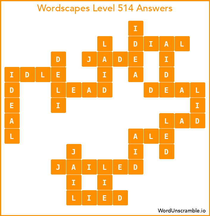 Wordscapes Level 514 Answers