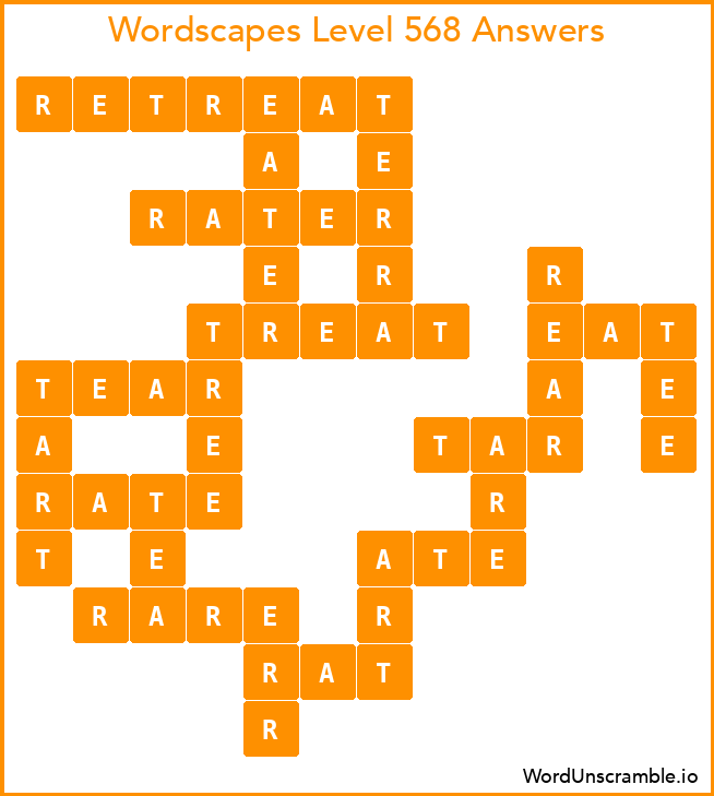 Wordscapes Level 568 Answers