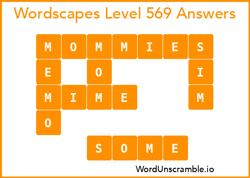 Wordscapes Level 569 Answers