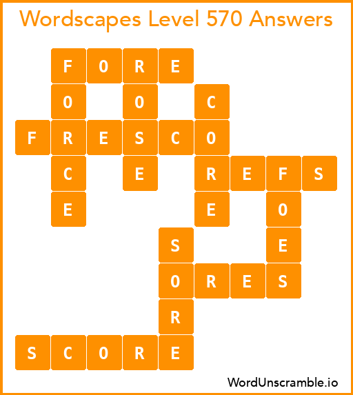Wordscapes Level 570 Answers