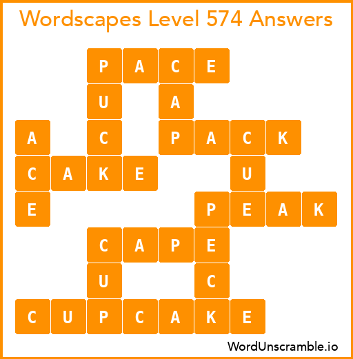Wordscapes Level 574 Answers
