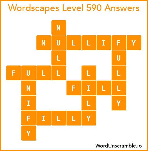 Wordscapes Level 590 Answers