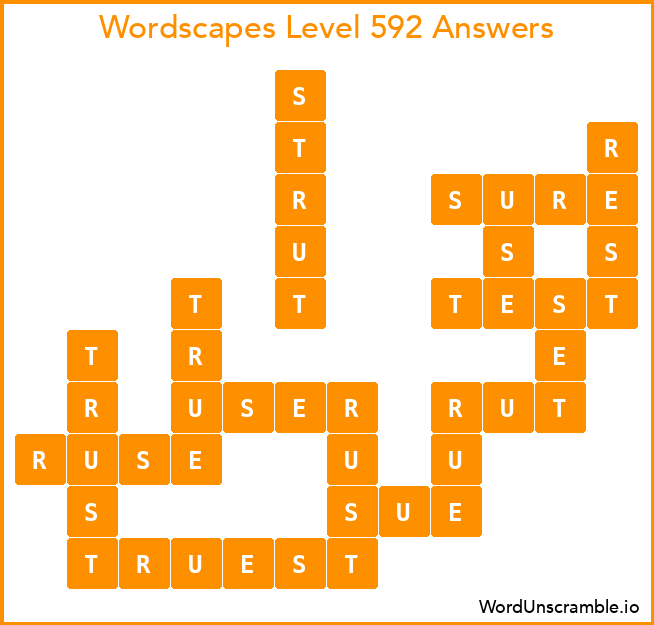 Wordscapes Level 592 Answers