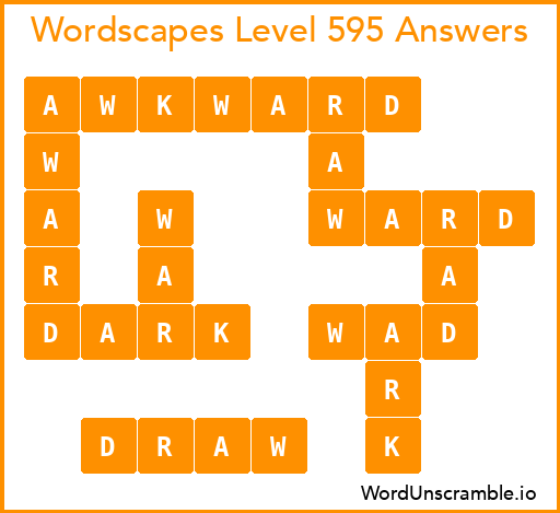 Wordscapes Level 595 Answers