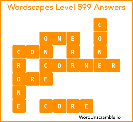 Wordscapes Level 599 Answers