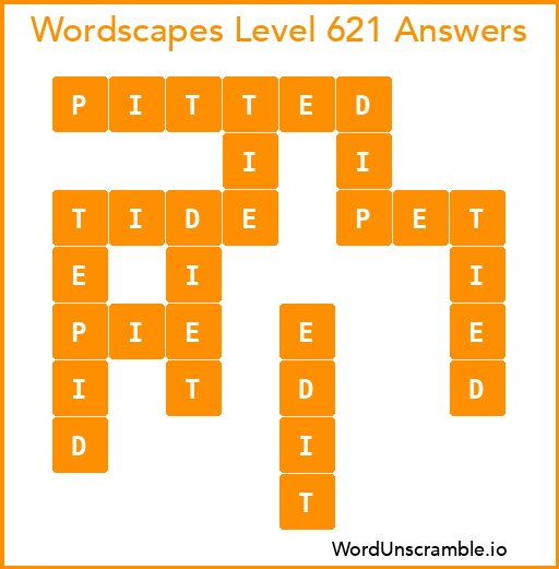 Wordscapes Level 621 Answers