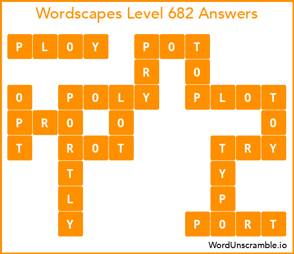 Wordscapes Level 682 Answers