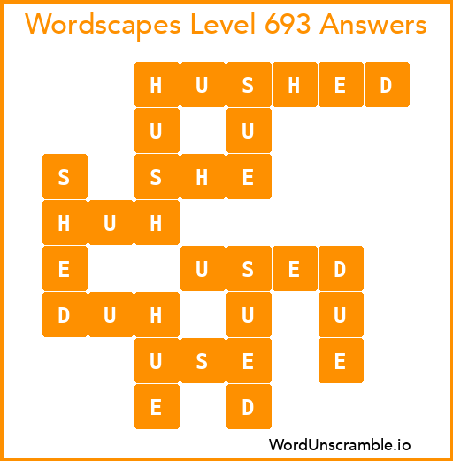 Wordscapes Level 693 Answers