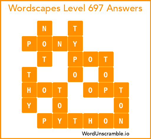 Wordscapes Level 697 Answers