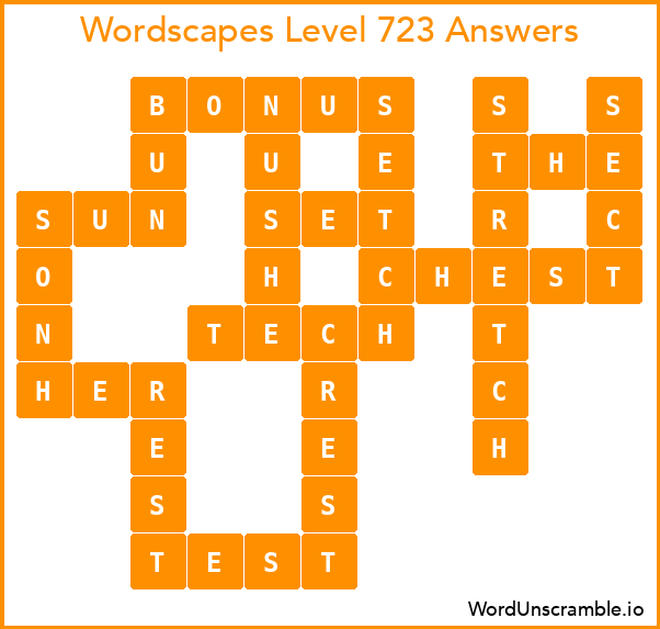 Wordscapes Level 723 Answers