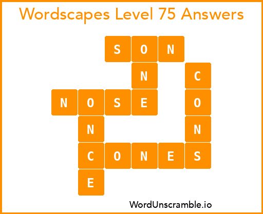Wordscapes Level 75 Answers