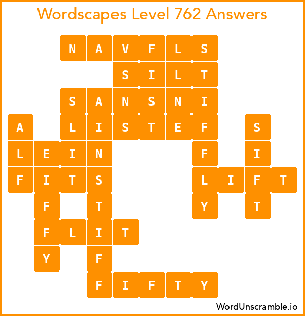 Wordscapes Level 762 Answers