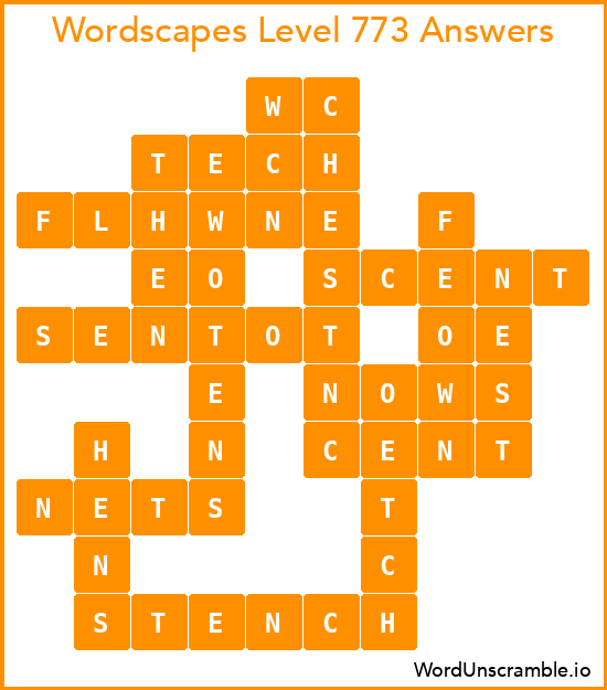 Wordscapes Level 773 Answers