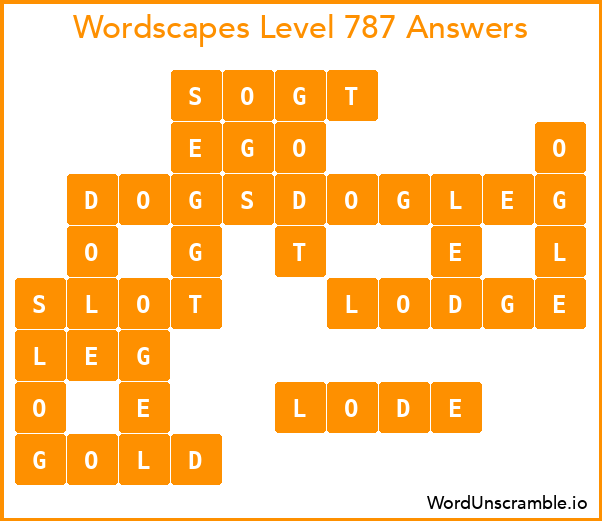 Wordscapes Level 787 Answers