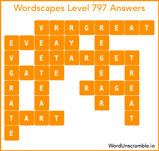 Wordscapes Level 797 Answers