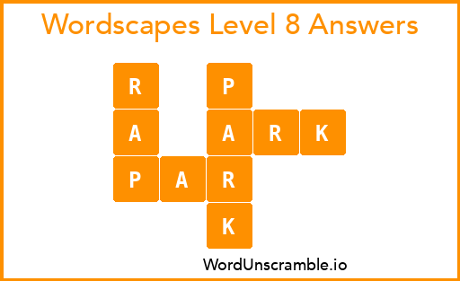 Wordscapes Level 8 Answers