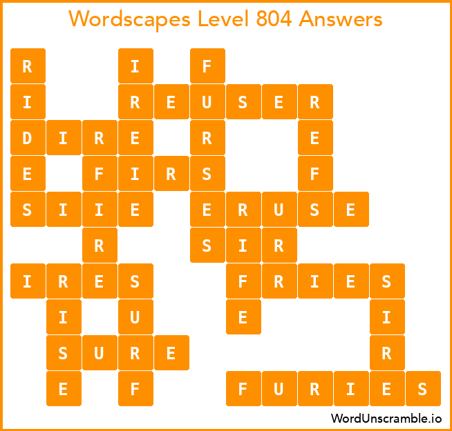 Wordscapes Level 804 Answers
