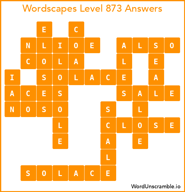 Wordscapes Level 873 Answers