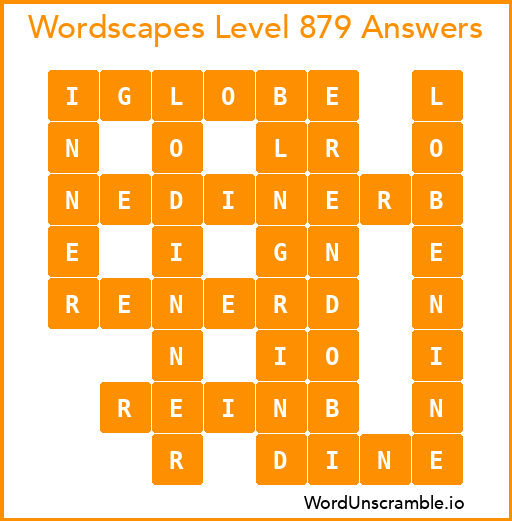 Wordscapes Level 879 Answers
