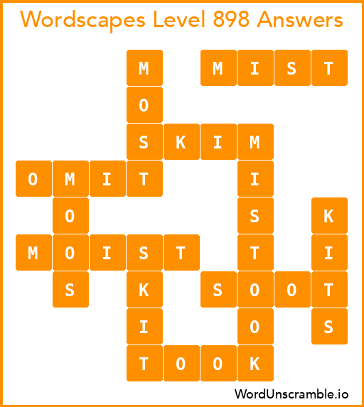 Wordscapes Level 898 Answers