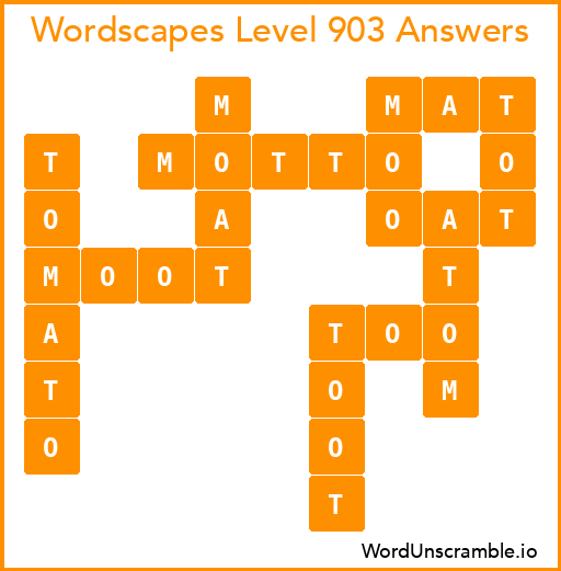 Wordscapes Level 903 Answers