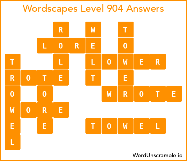 Wordscapes Level 904 Answers