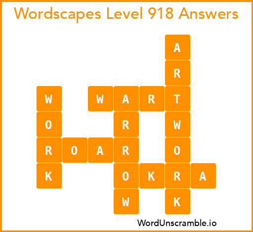 Wordscapes Level 918 Answers