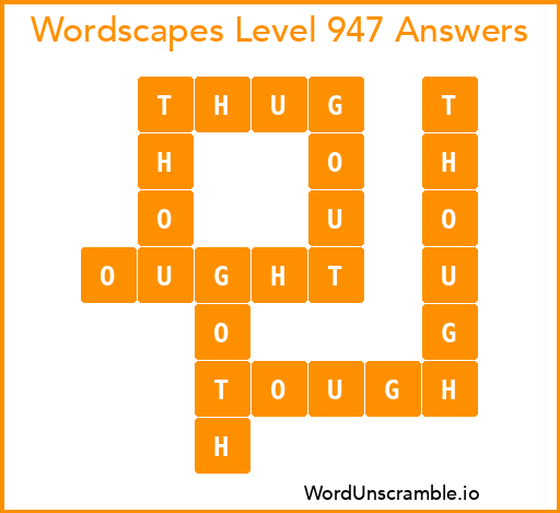 Wordscapes Level 947 Answers