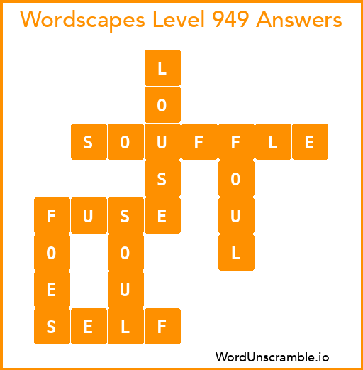 Wordscapes Level 949 Answers