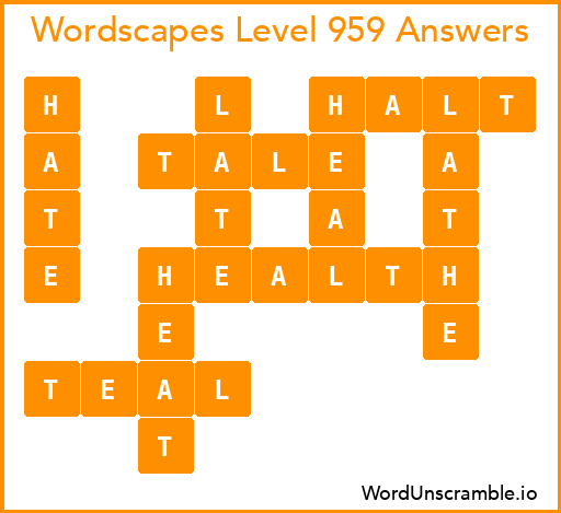 Wordscapes Level 959 Answers