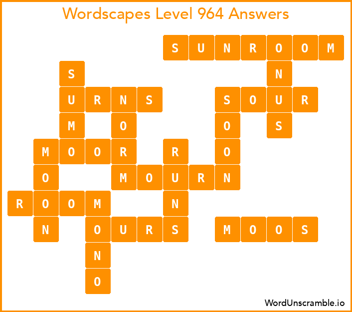 Wordscapes Level 964 Answers